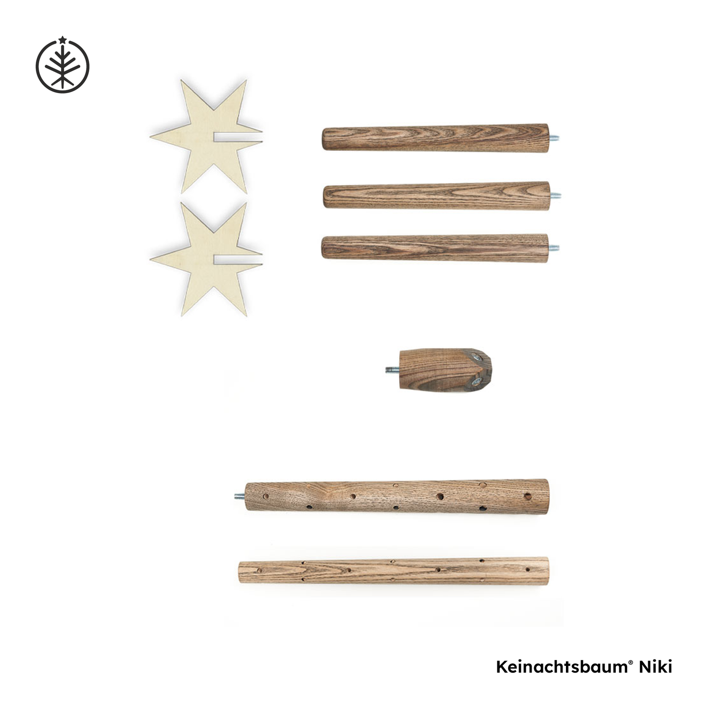 Keinachtsbaum® Niki – Ash wood, 100 cm