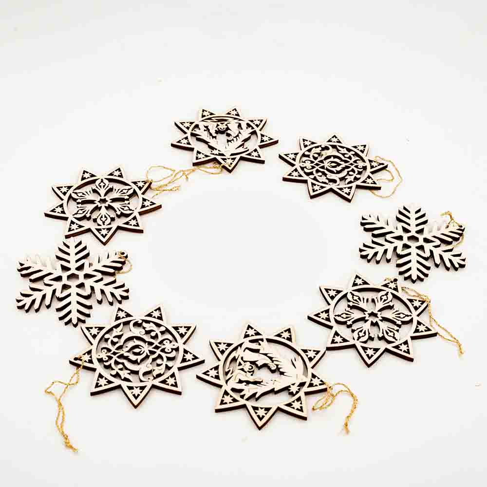Wooden Jewelry 8-Piece Set