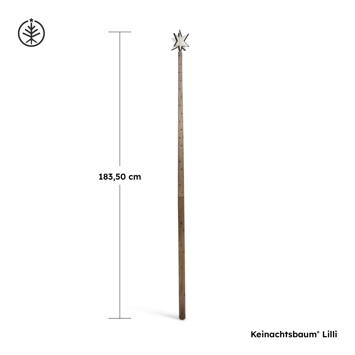 Keinachtsbaum® Lilli – Beechwood, 180 cm
