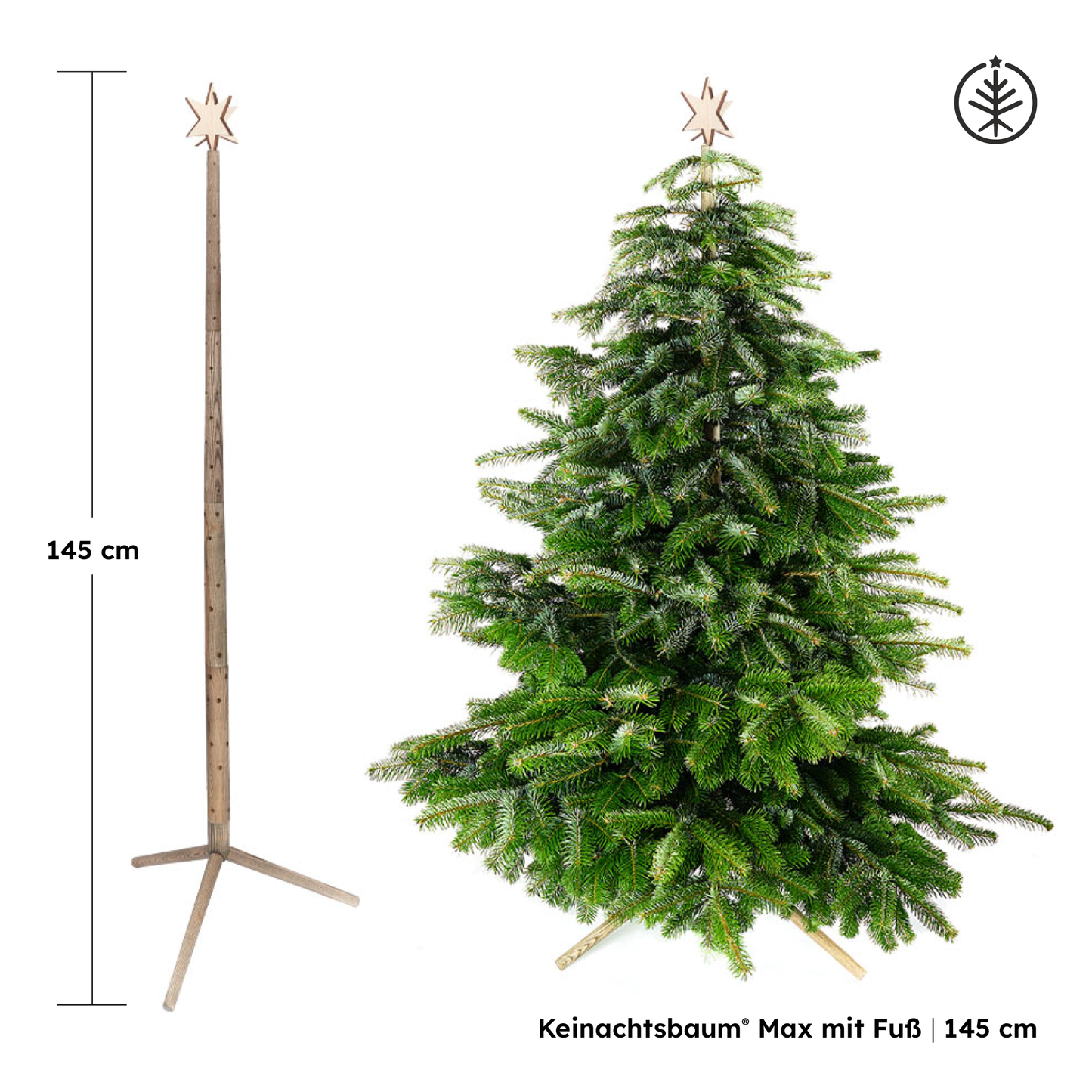 Keinachtsbaum® Max – Ash wood, 3 sizes